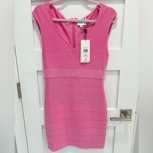 HERVE LEGER BWT Pink Mini Dress